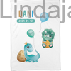 Kép 1/2 - babapléd dino